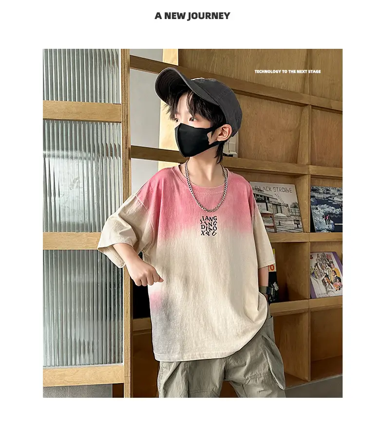 Tie-Dye Kids T-Shirt for Boys Summer Cool Style — feature 10