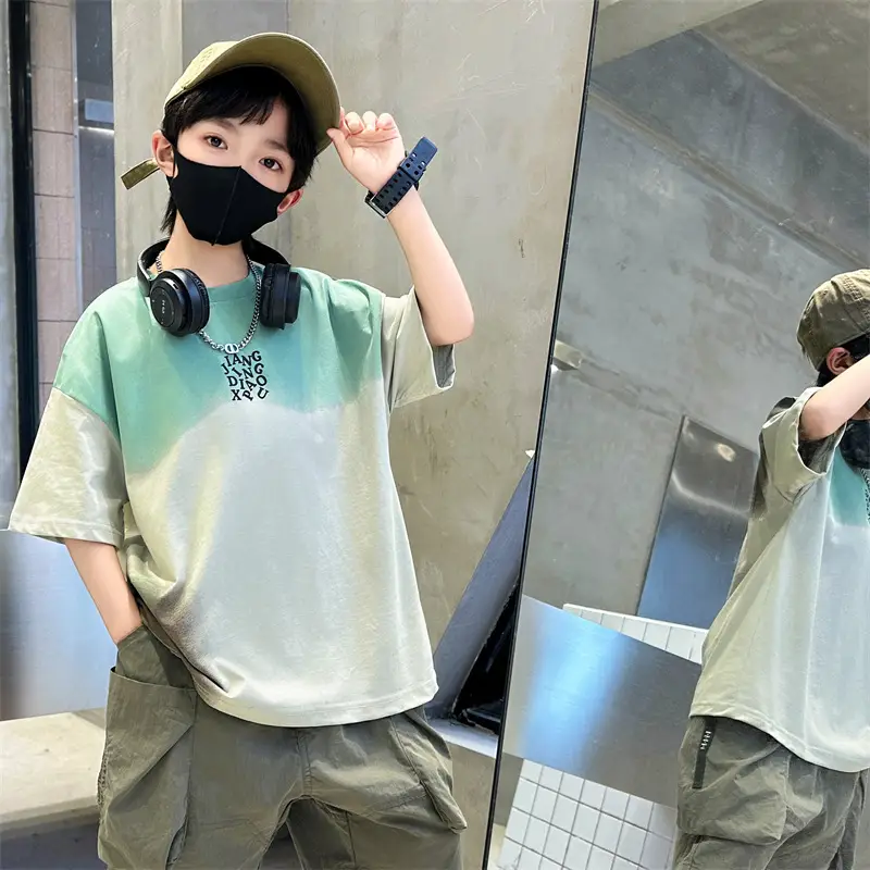 Tie-Dye Kids T-Shirt for Boys Summer Cool Style — feature 14