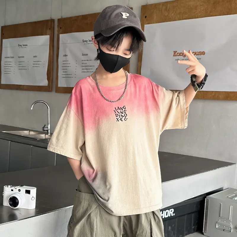 Tie-Dye Kids T-Shirt for Boys Summer Cool Style — feature 2
