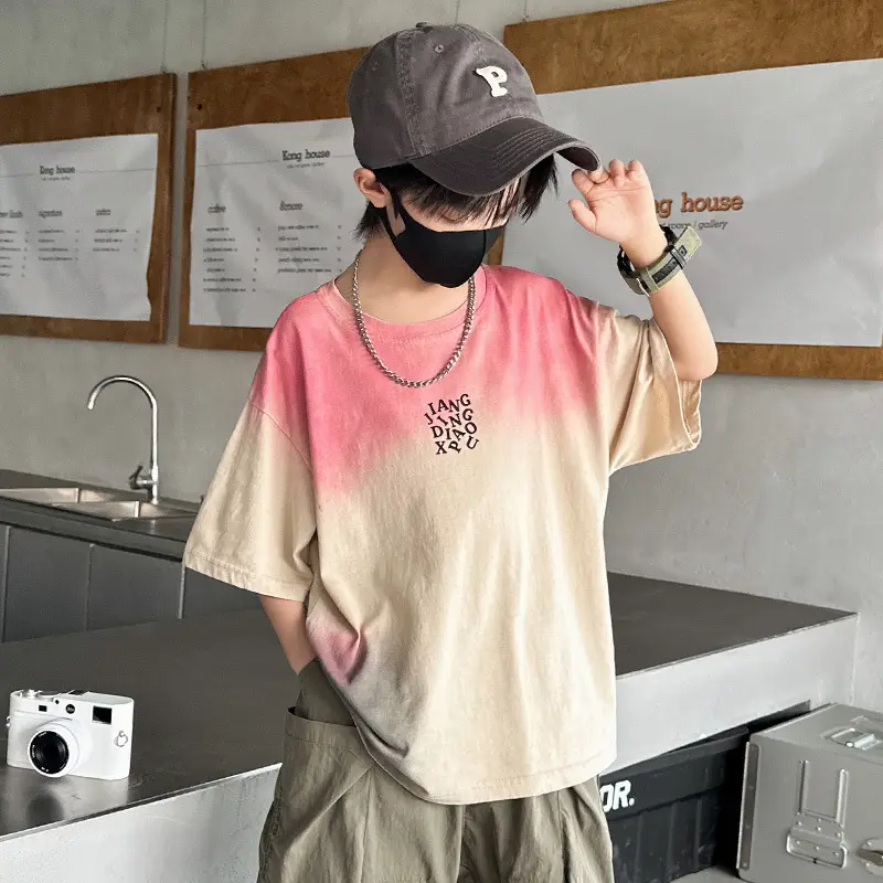 Tie-Dye Kids T-Shirt for Boys Summer Cool Style — feature 3
