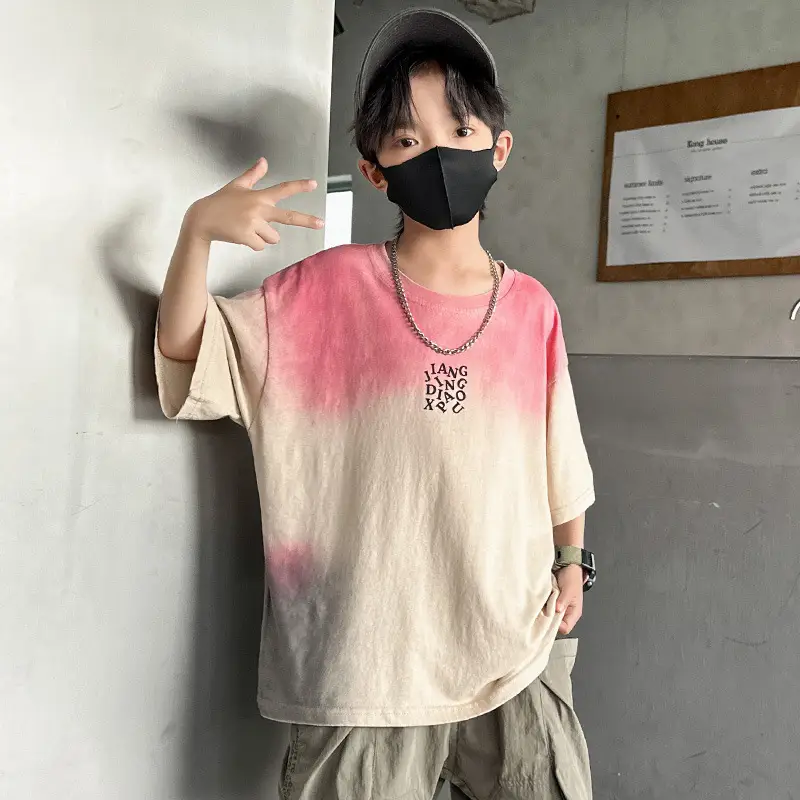 Tie-Dye Kids T-Shirt for Boys Summer Cool Style — feature 4
