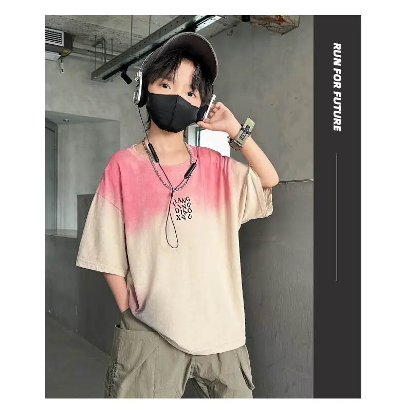 Tie-Dye Kids T-Shirt for Boys Summer Cool Style — feature 9