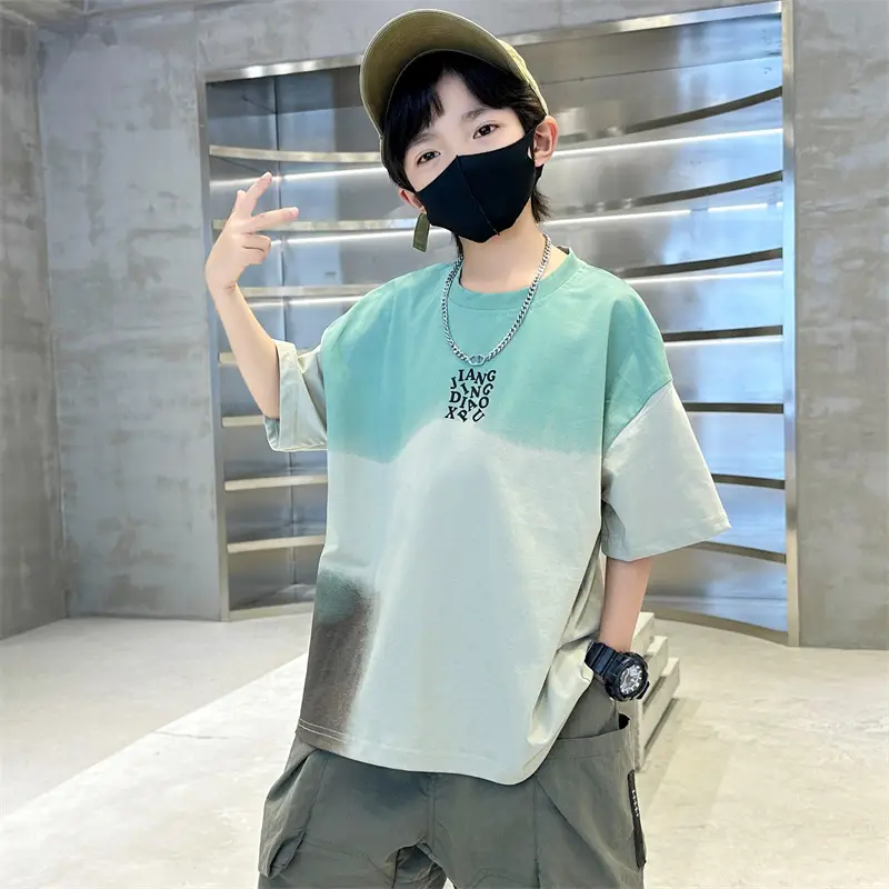 Tie-Dye Kids T-Shirt for Boys Summer Cool Style - Image 2