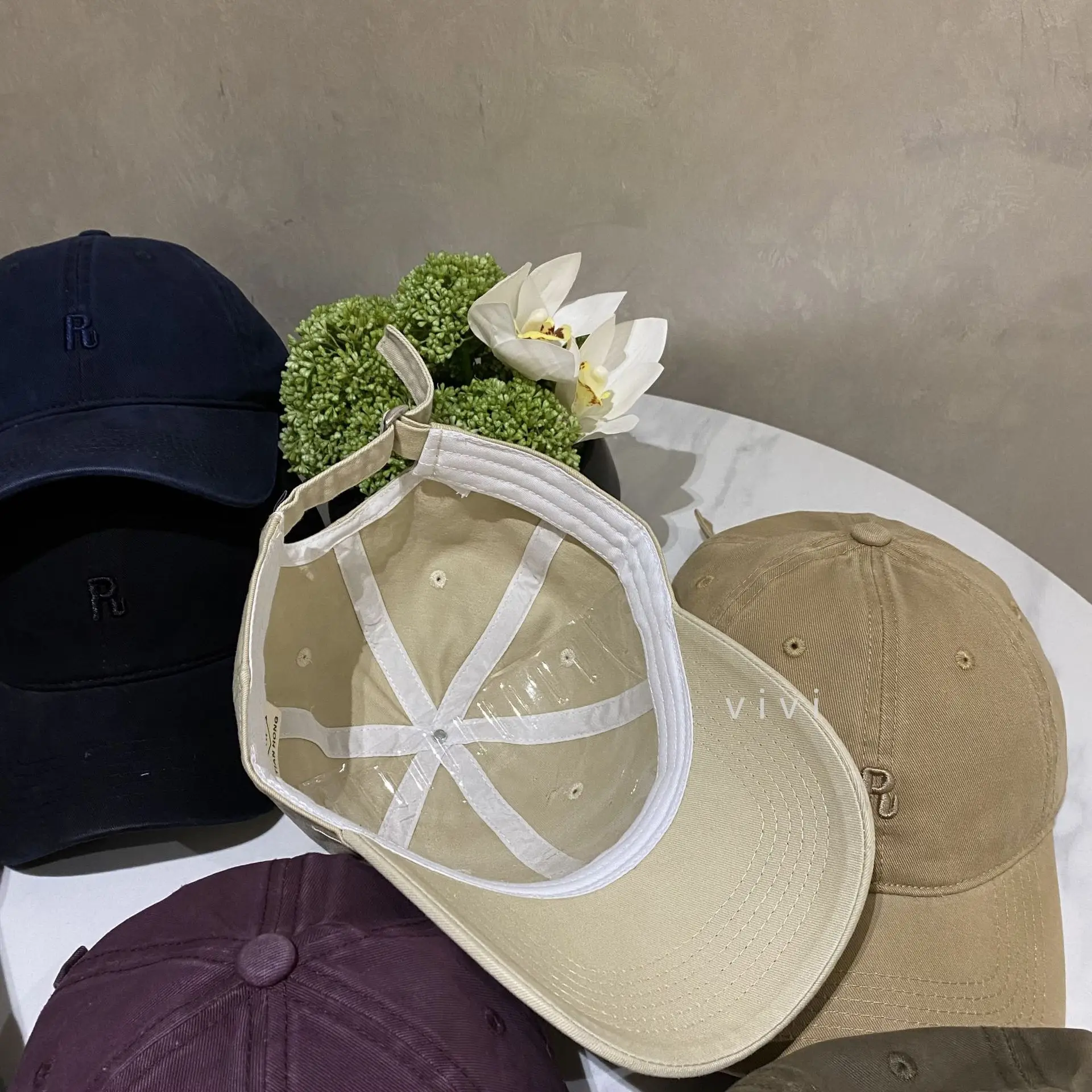Embroidered R Cap Women Spring Summer Breathable — feature 5