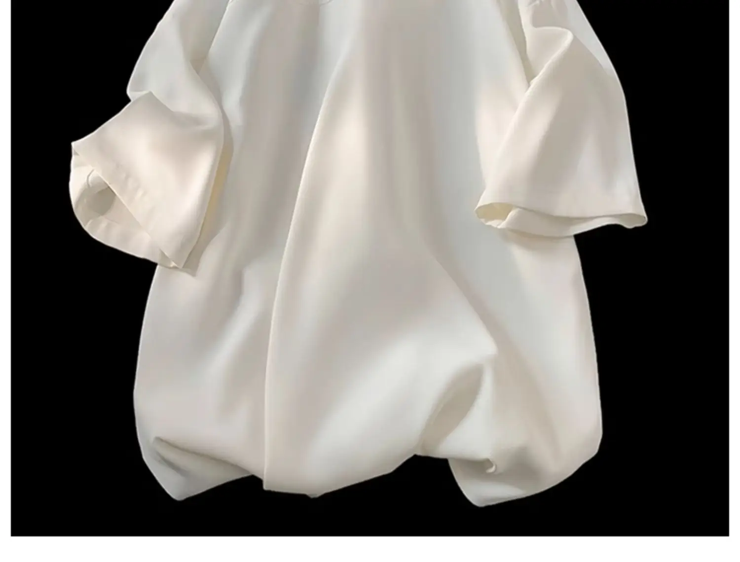 Men's White Bamboo Embroidered Short Sleeve Shirt — feature 9