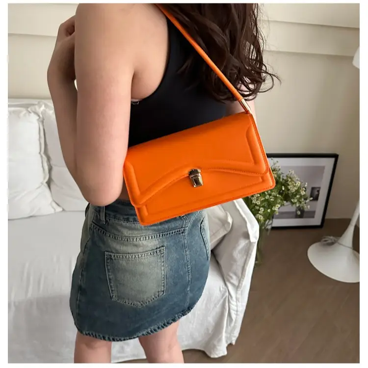 Women's Brown Leather Shoulder Bag 2024 Spring - Image 9