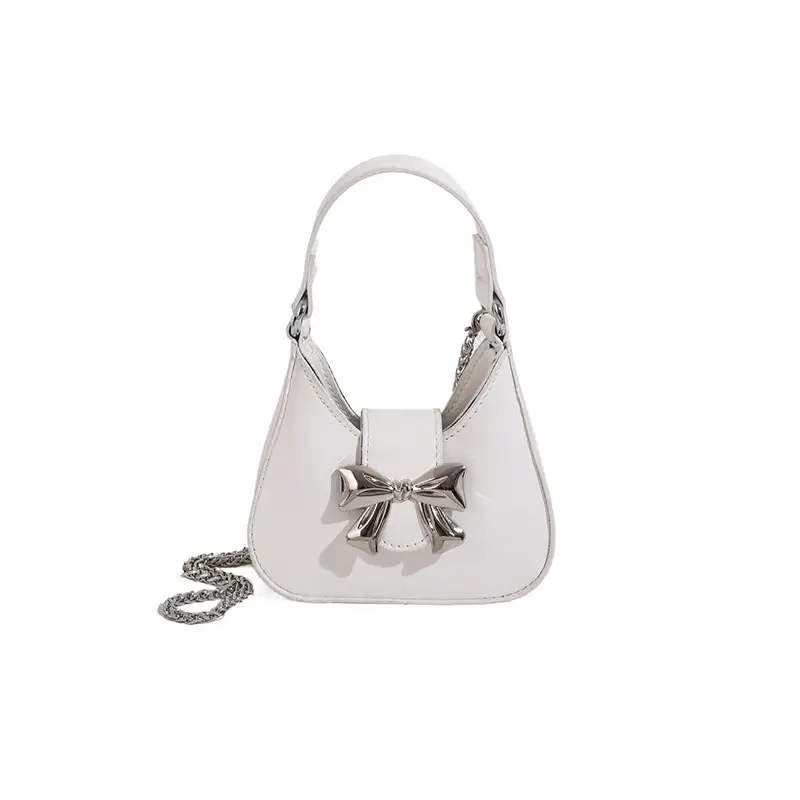 Pink Bow Shoulder Bag for Women 2024 Spring - Image 10