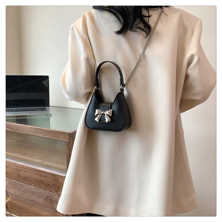 Pink Bow Shoulder Bag for Women 2024 Spring — feature 15