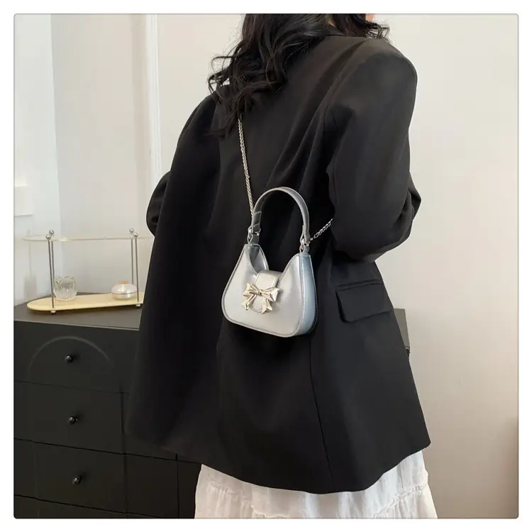 Pink Bow Shoulder Bag for Women 2024 Spring — feature 21