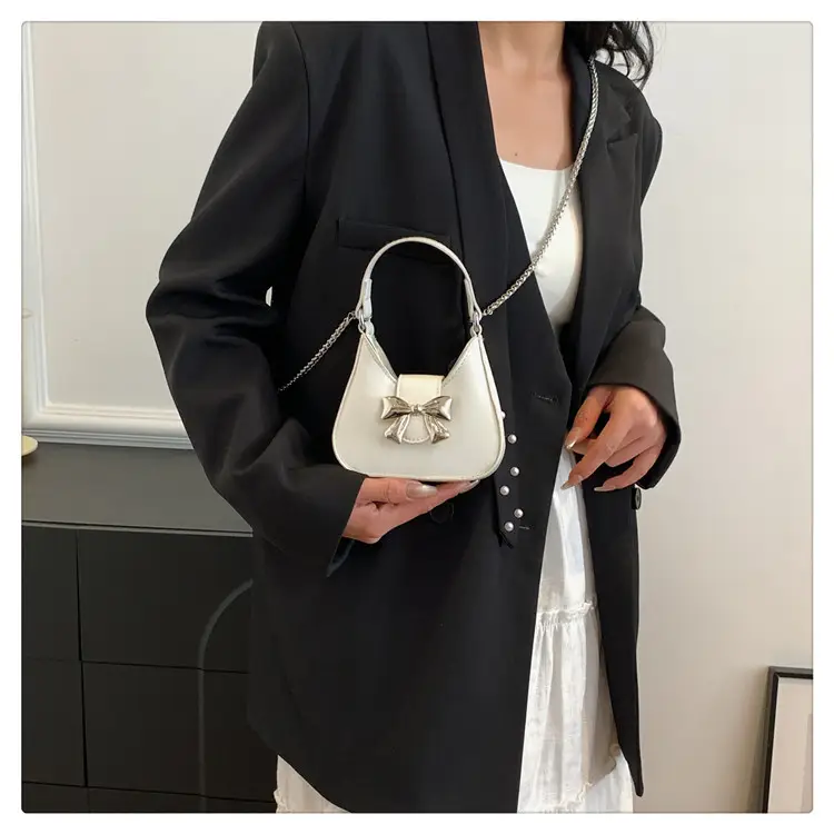 Pink Bow Shoulder Bag for Women 2024 Spring — feature 23