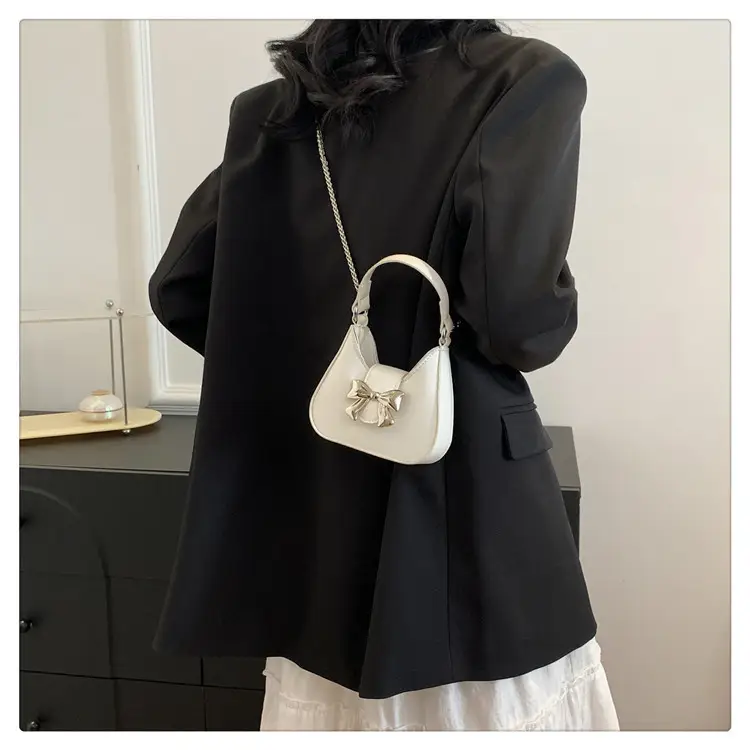 Pink Bow Shoulder Bag for Women 2024 Spring — feature 24