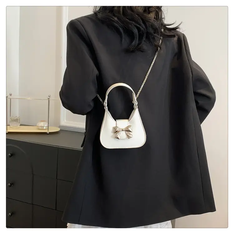 Pink Bow Shoulder Bag for Women 2024 Spring — feature 25