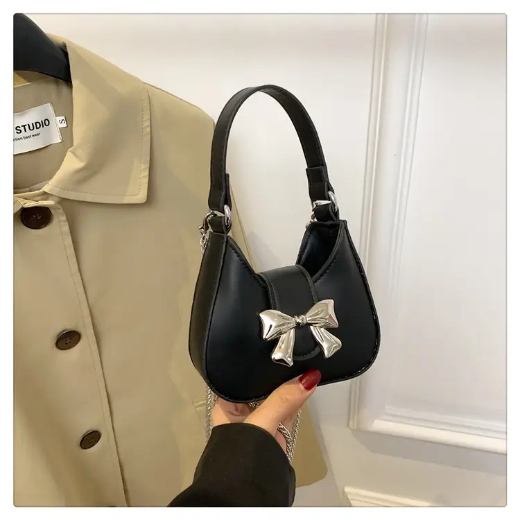Pink Bow Shoulder Bag for Women 2024 Spring — feature 30