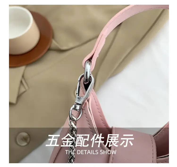 Pink Bow Shoulder Bag for Women 2024 Spring — feature 5