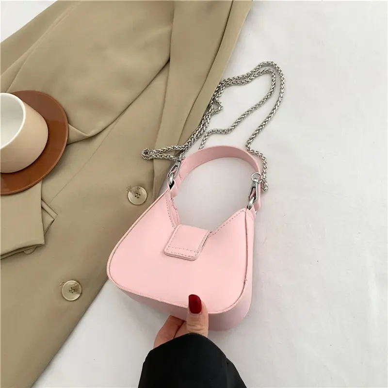 Pink Bow Shoulder Bag for Women 2024 Spring - Image 5