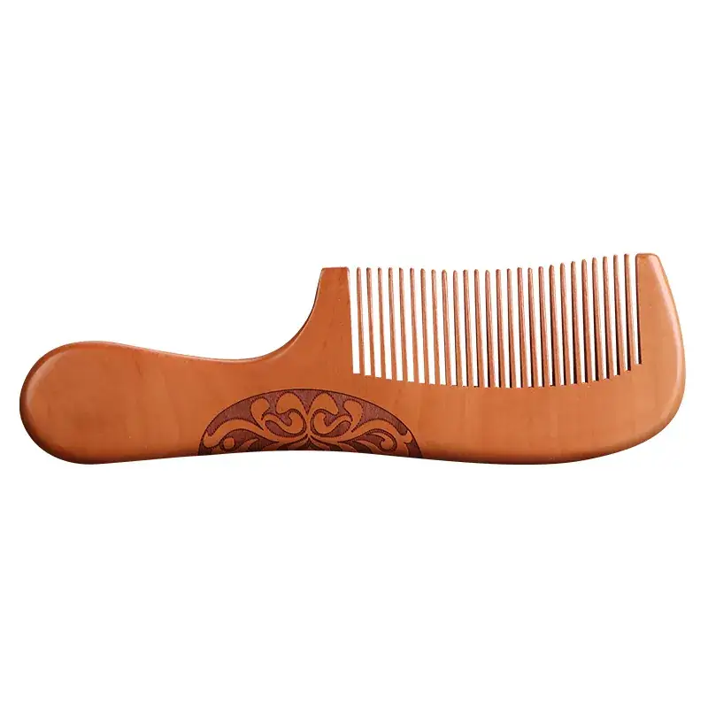 Peach Wood Anti-Static Hair Comb Large Gift - Image 9