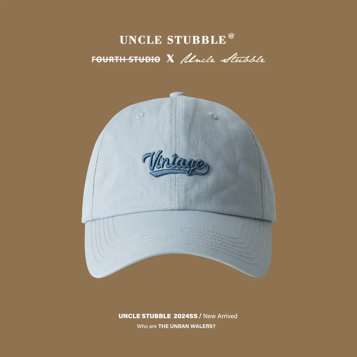 Light Blue Denim Baseball Cap with Bow Embroidery for Women - Image 6
