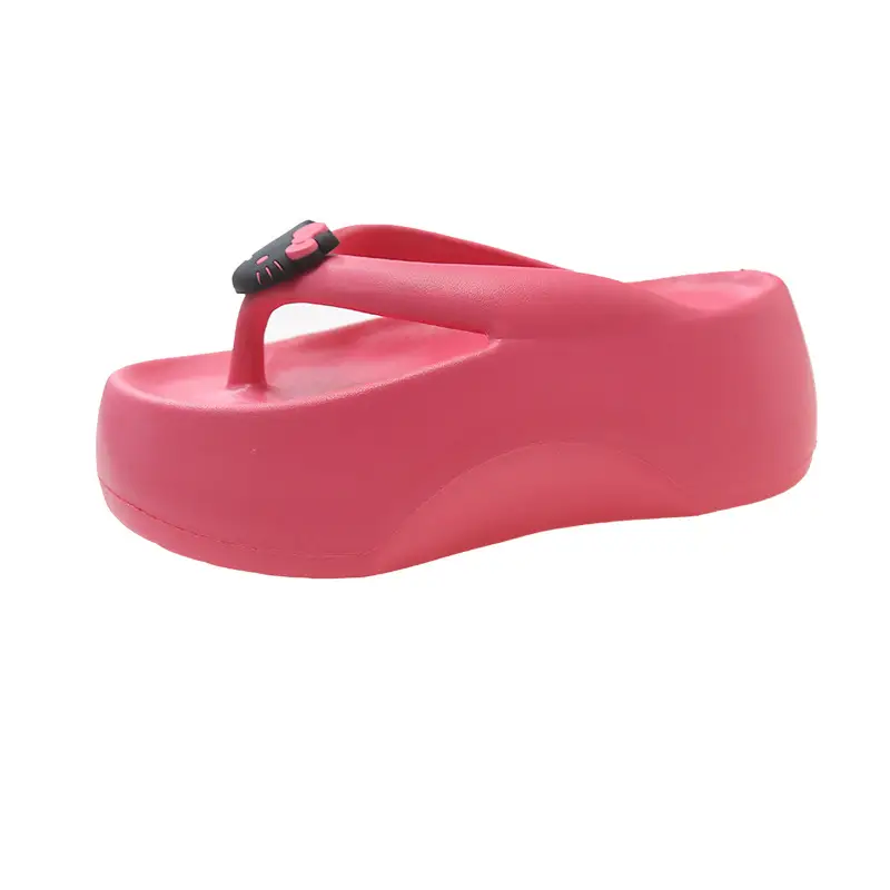 2024 Pink Cartoon Cat Flip Flops Women's Lazy Sandals - Image 4