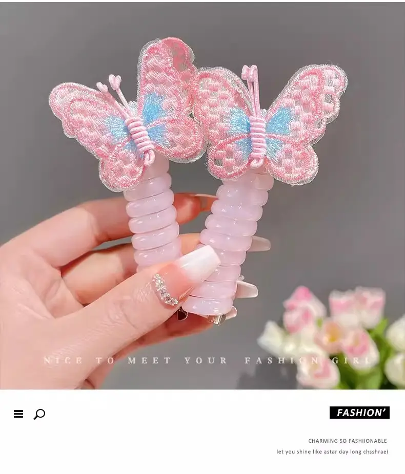 Children's Butterfly Hair Rope for Girls — feature 4