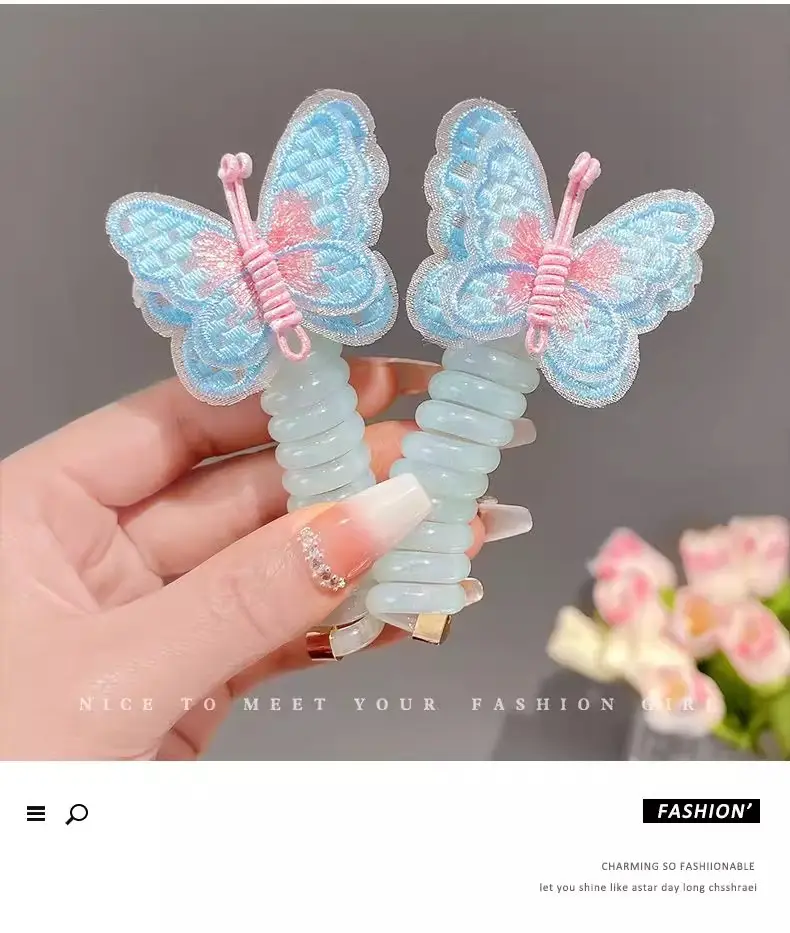 Children's Butterfly Hair Rope for Girls — feature 6