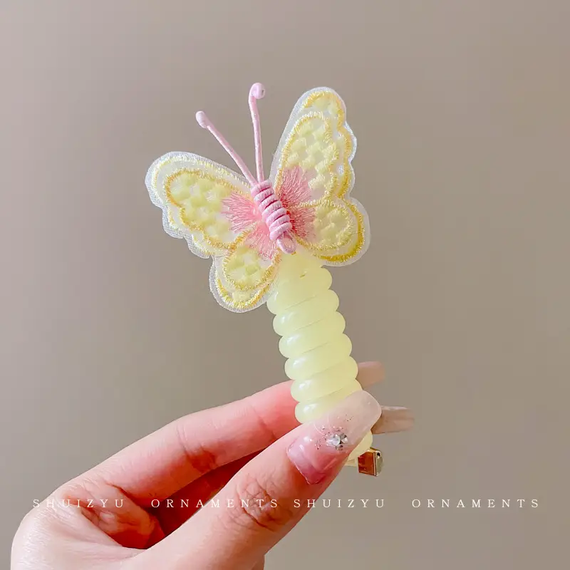 Children's Butterfly Hair Rope for Girls - Image 2
