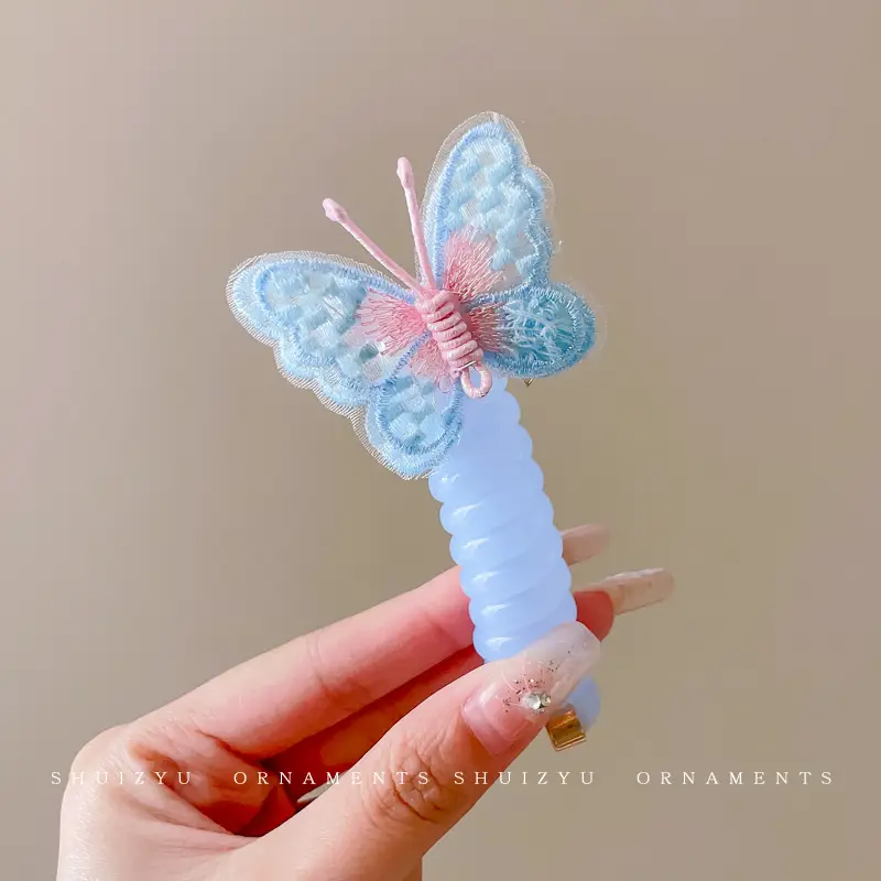 Children's Butterfly Hair Rope for Girls - Image 3