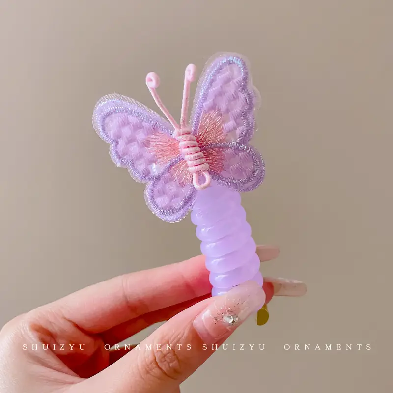 Children's Butterfly Hair Rope for Girls - Image 5