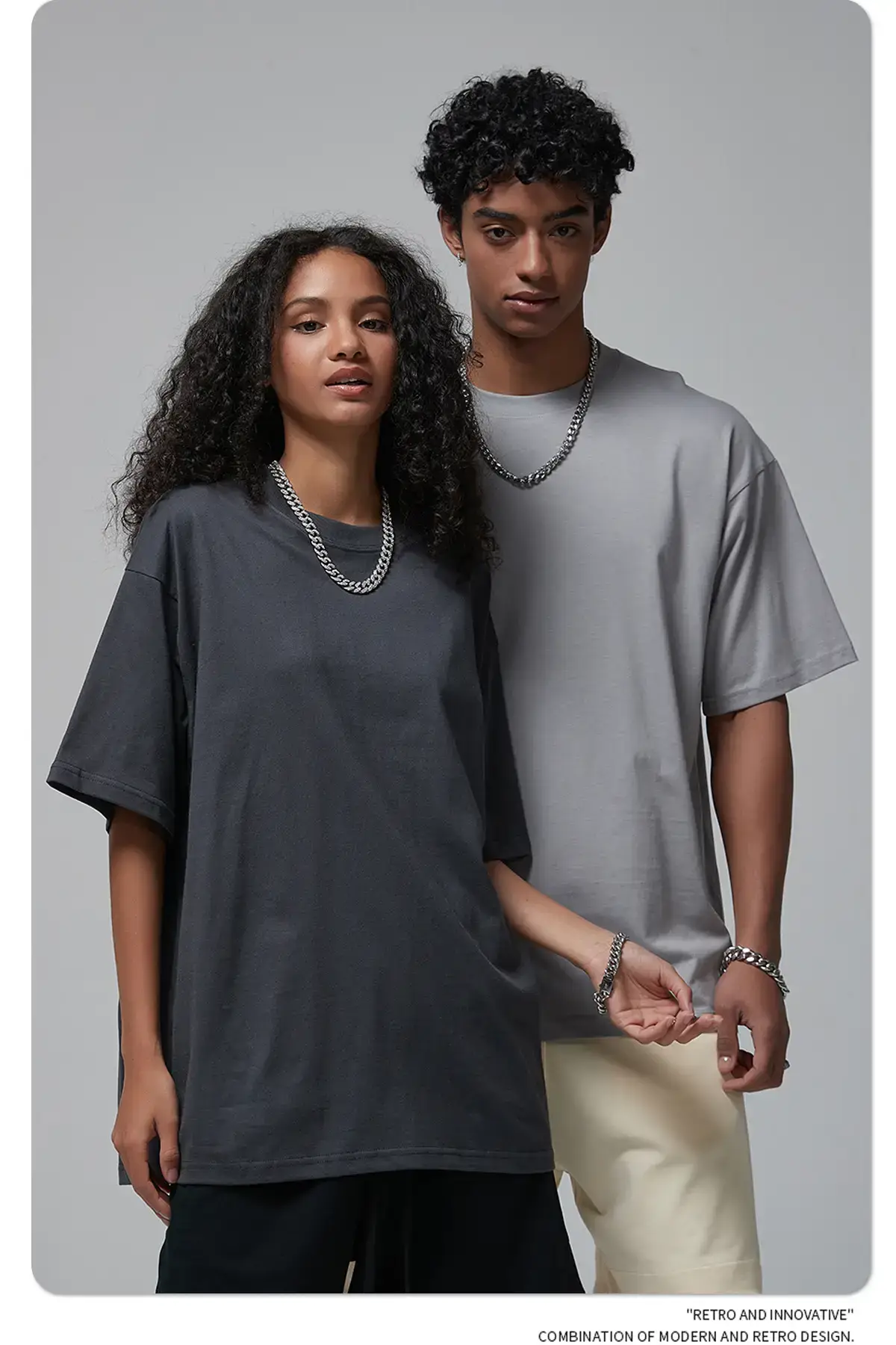 2025 Men Pure Cotton Loose Blue T-Shirt — feature 8