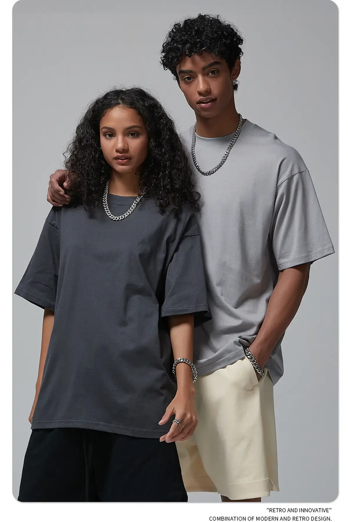 2025 Men Pure Cotton Loose Blue T-Shirt — feature 9