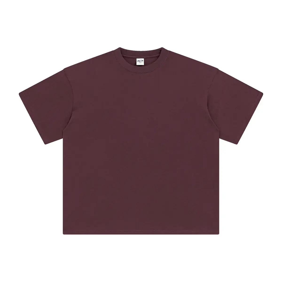 2025 Men Pure Cotton Loose Blue T-Shirt