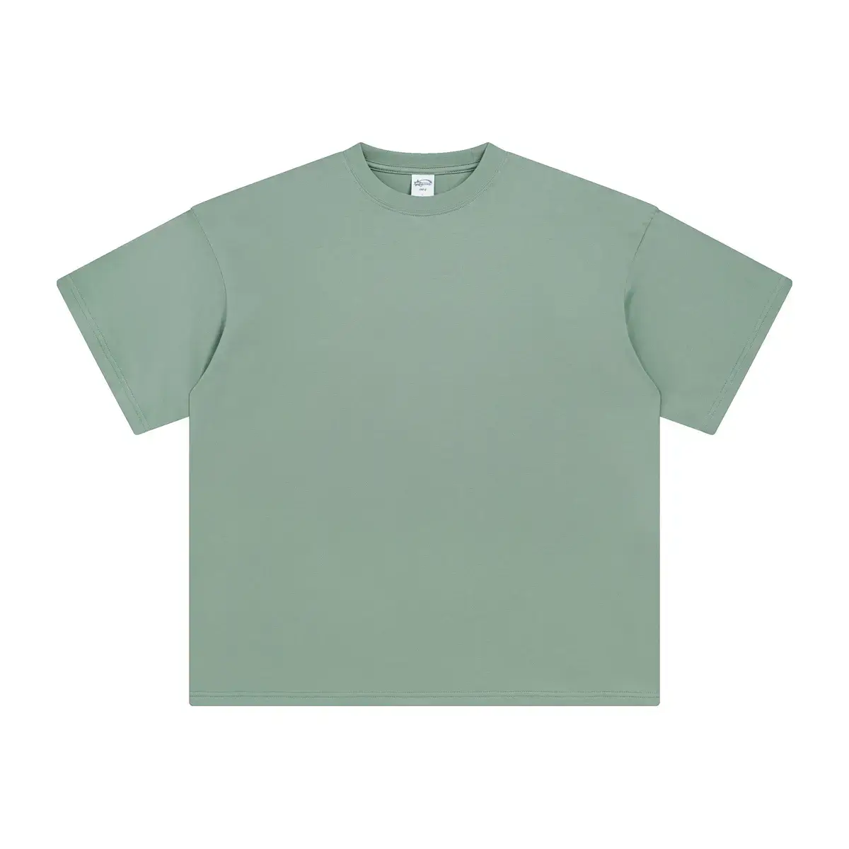 2025 Men Pure Cotton Loose Blue T-Shirt