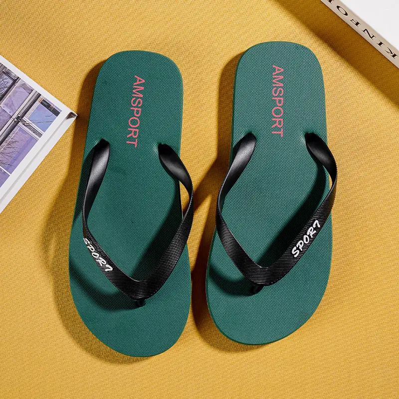 Men's Summer Flip-Flops for Outdoor Wear, Simple Non-Slip Slippers, Trendy Vietnamese Flip-Flops, Beach Slippers, Cross-Border Slippers - Image 8