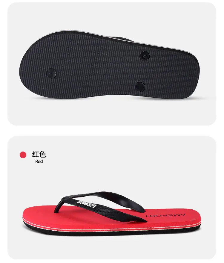 Men's Summer Flip-Flops for Outdoor Wear, Simple Non-Slip Slippers, Trendy Vietnamese Flip-Flops, Beach Slippers, Cross-Border Slippers — feature 20