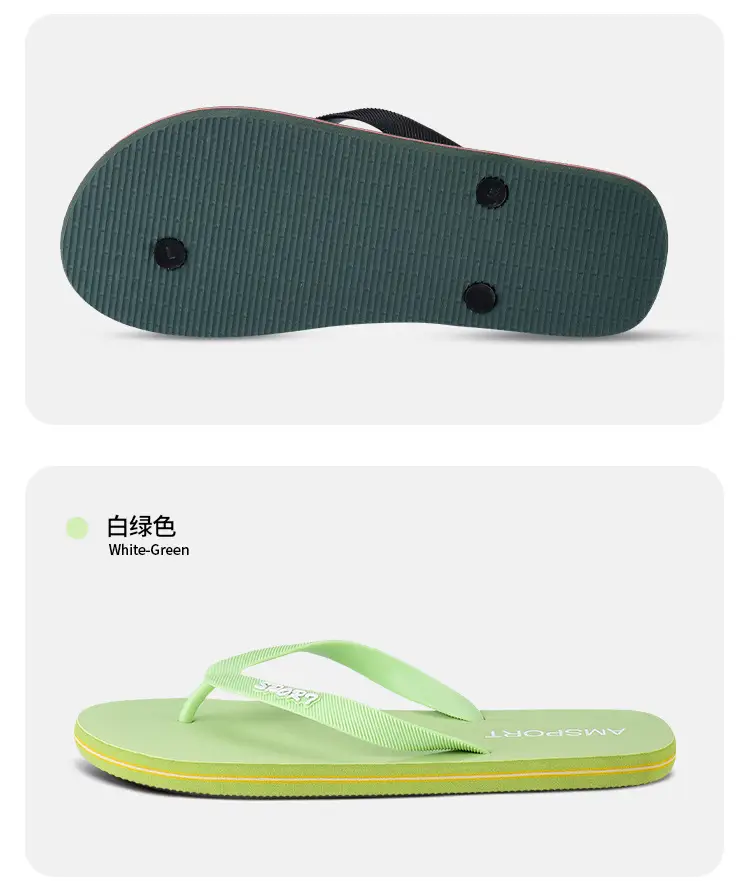 Men's Summer Flip-Flops for Outdoor Wear, Simple Non-Slip Slippers, Trendy Vietnamese Flip-Flops, Beach Slippers, Cross-Border Slippers — feature 23