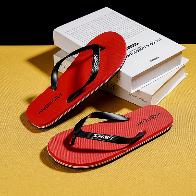 Men's Summer Flip-Flops for Outdoor Wear, Simple Non-Slip Slippers, Trendy Vietnamese Flip-Flops, Beach Slippers, Cross-Border Slippers - Image 2