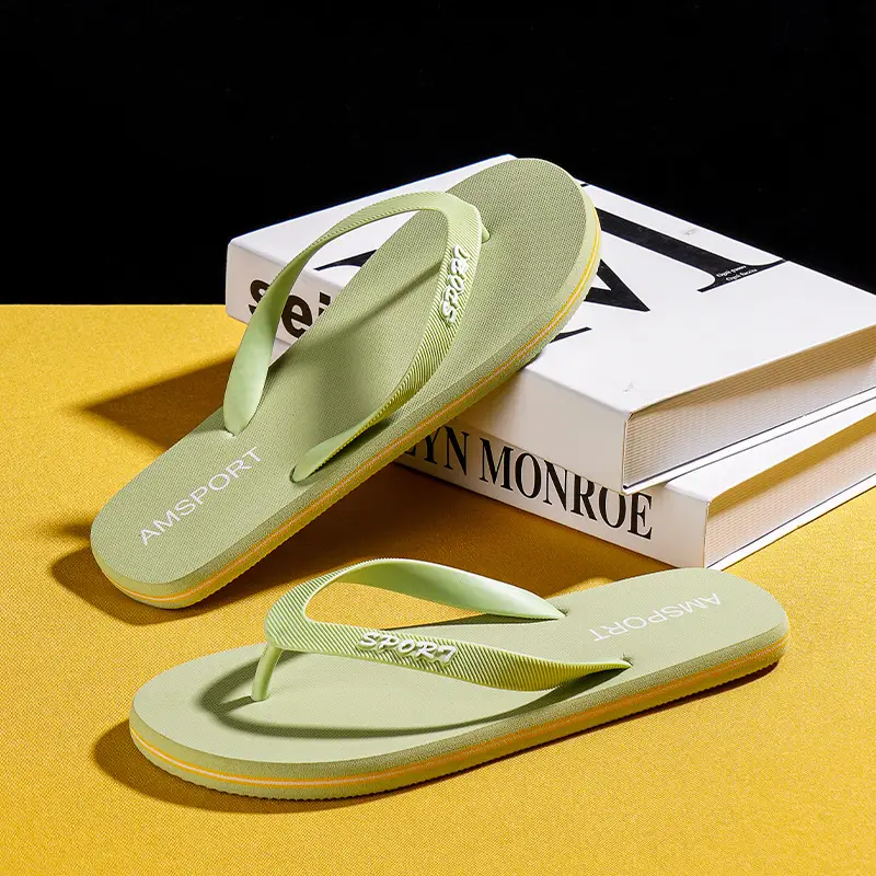 Men's Summer Flip-Flops for Outdoor Wear, Simple Non-Slip Slippers, Trendy Vietnamese Flip-Flops, Beach Slippers, Cross-Border Slippers - Image 4