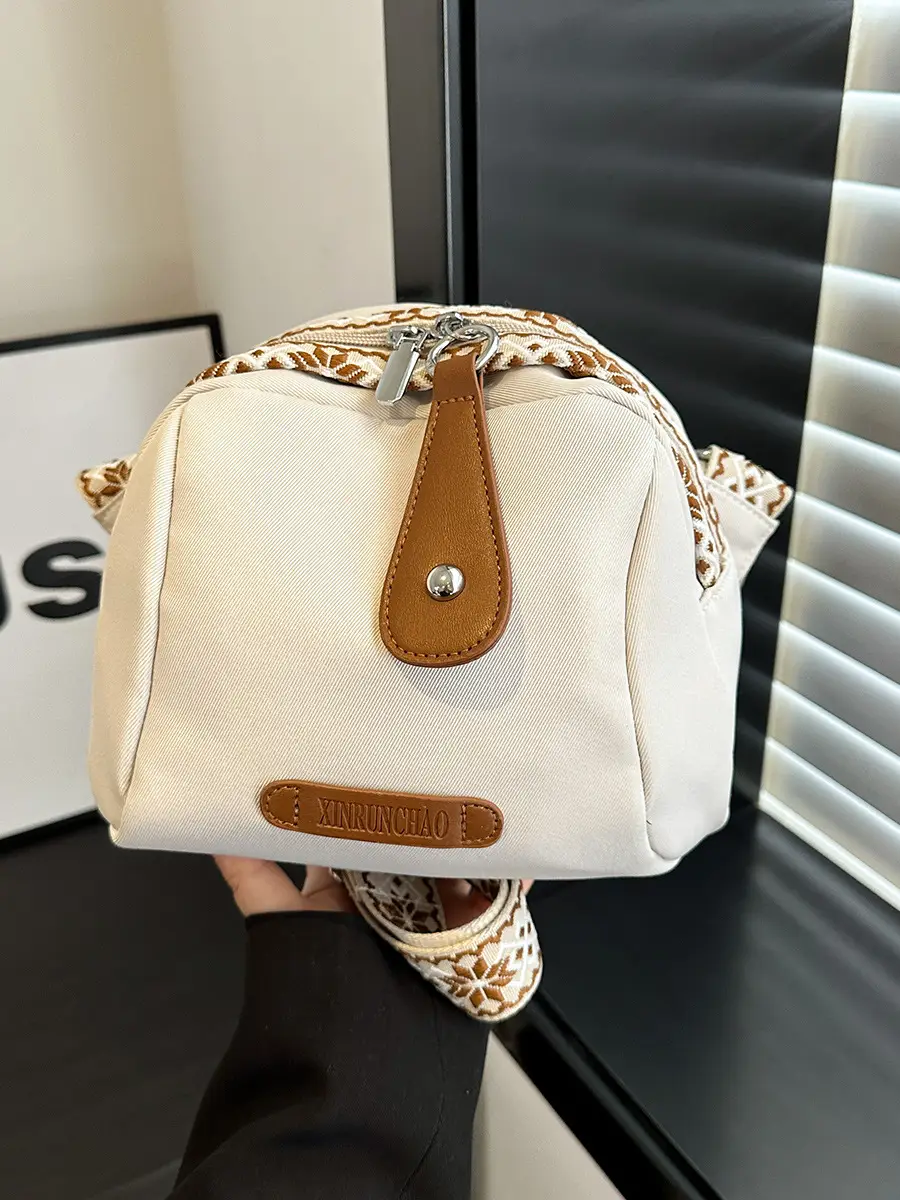 Women's Crossbody Bag White Nylon 2024 Spring - Image 4