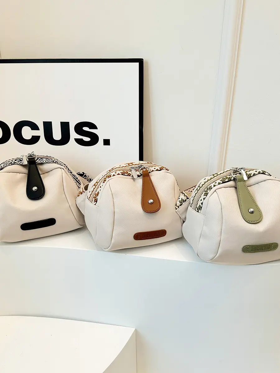 Women's Crossbody Bag White Nylon 2024 Spring - Image 5