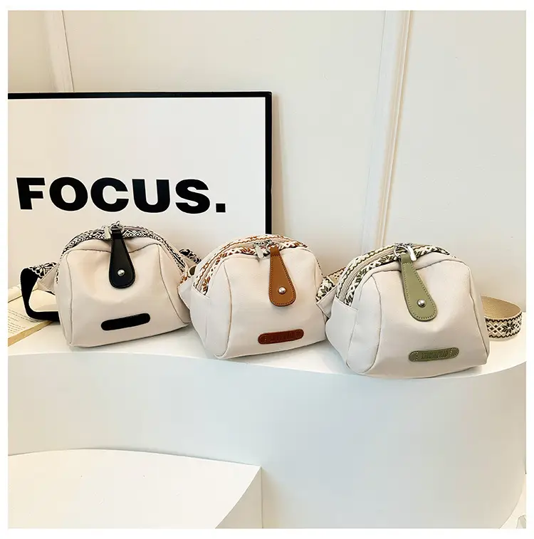 Women's Crossbody Bag White Nylon 2024 Spring — feature 13