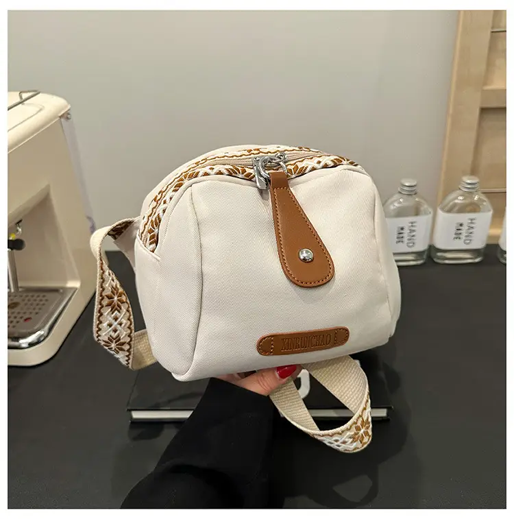 Women's Crossbody Bag White Nylon 2024 Spring — feature 16