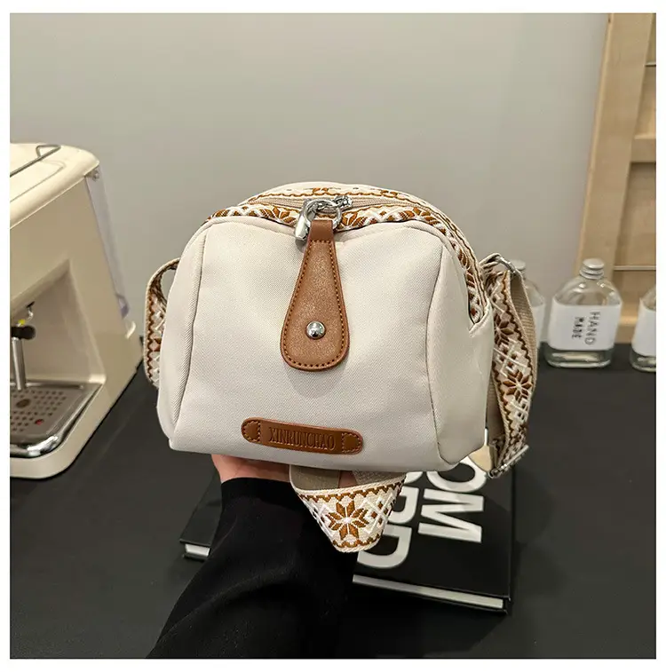 Women's Crossbody Bag White Nylon 2024 Spring — feature 17