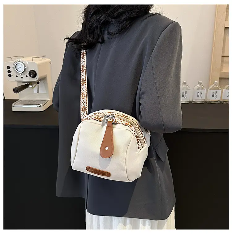 Women's Crossbody Bag White Nylon 2024 Spring — feature 21