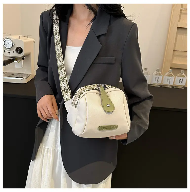 Women's Crossbody Bag White Nylon 2024 Spring — feature 23