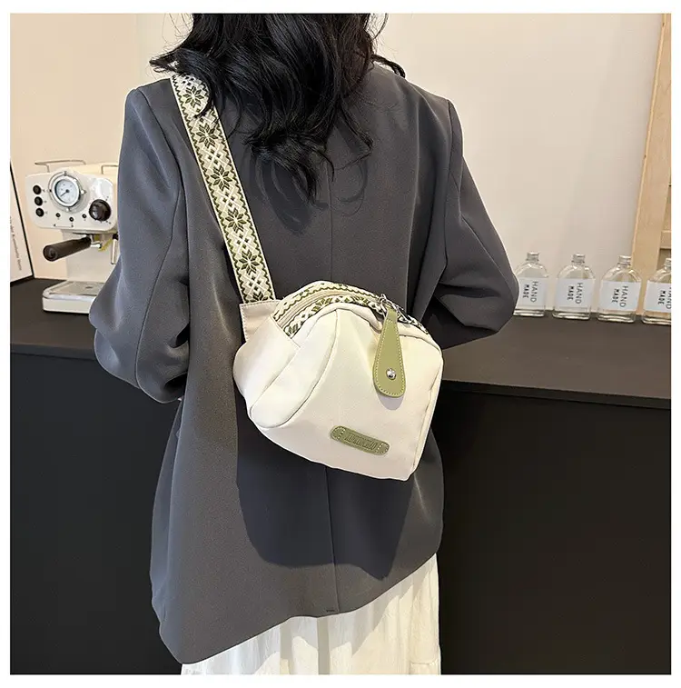 Women's Crossbody Bag White Nylon 2024 Spring — feature 25