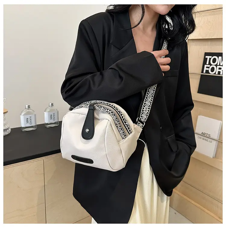 Women's Crossbody Bag White Nylon 2024 Spring — feature 28
