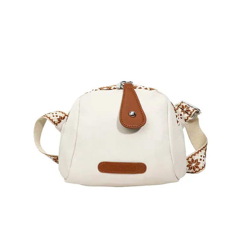 Women's Crossbody Bag White Nylon 2024 Spring - Image 3