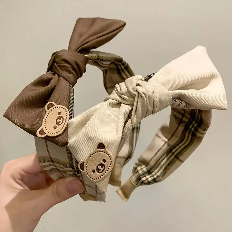 Khaki Women's High Cranial Top Retro Hair Band - Image 8