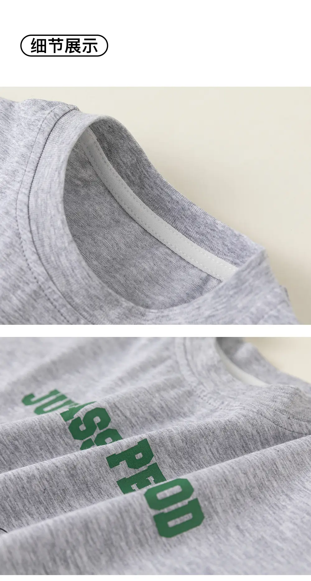 Jurassic Period Boys T-Shirt Grey 2024 Cool Wrinkle Resistant — feature 15