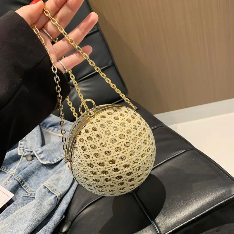 Women Sequin Chain Crossbody Bag Small Elegant Evening Party Bag - Image 7