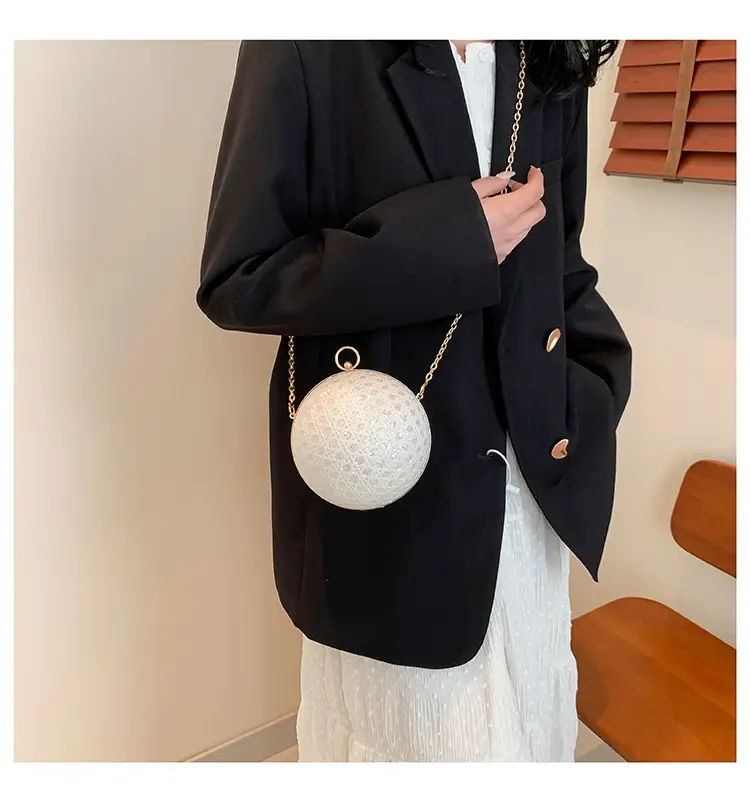 Women Sequin Chain Crossbody Bag Small Elegant Evening Party Bag — feature 16